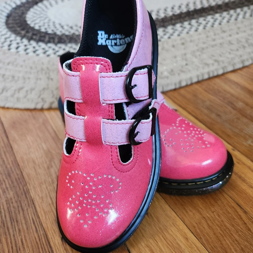 Dr. Martens 31600 Pink Mary Jane Shoes